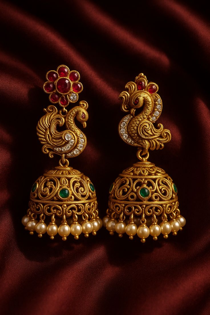 Gold Earrings Set