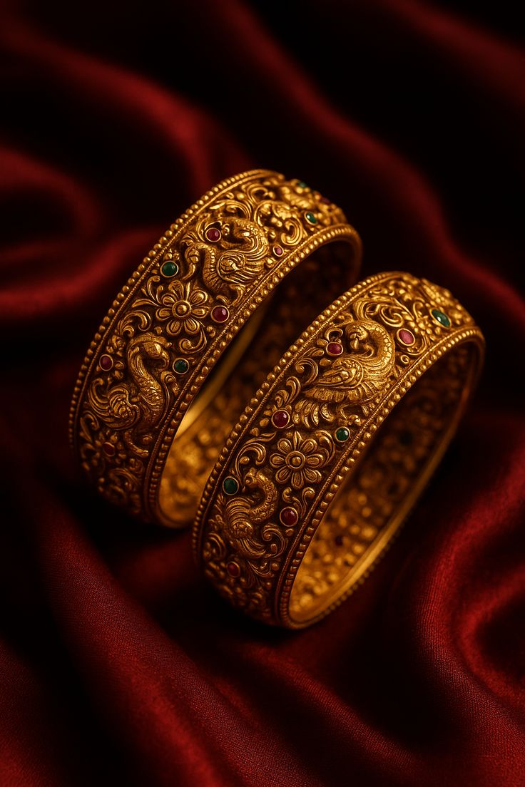 Gold Bangles Set